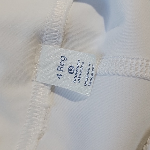 Lululemon Lost In Pace Skirt Skort Golf Tennis- white Sz 4 golf pickleball skirt - Picture 5 of 7